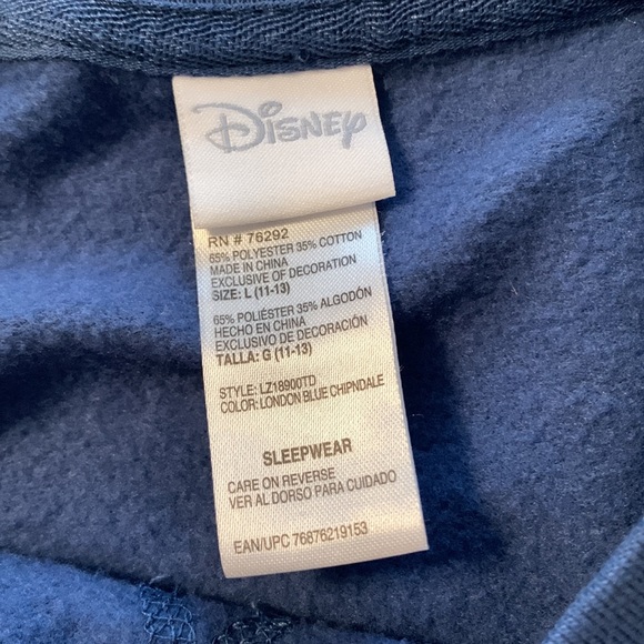 Large Disney Chipmunks Sleepwear Pajama lounge top - Picture 3 of 3